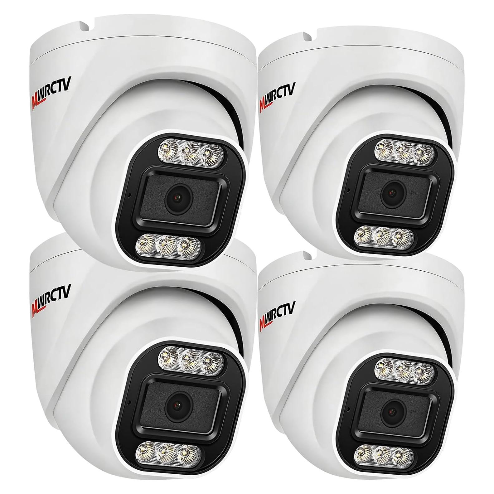 Cámara Domo de Seguridad 4K MWRCTV 8MP PoE Lente 2.8mm