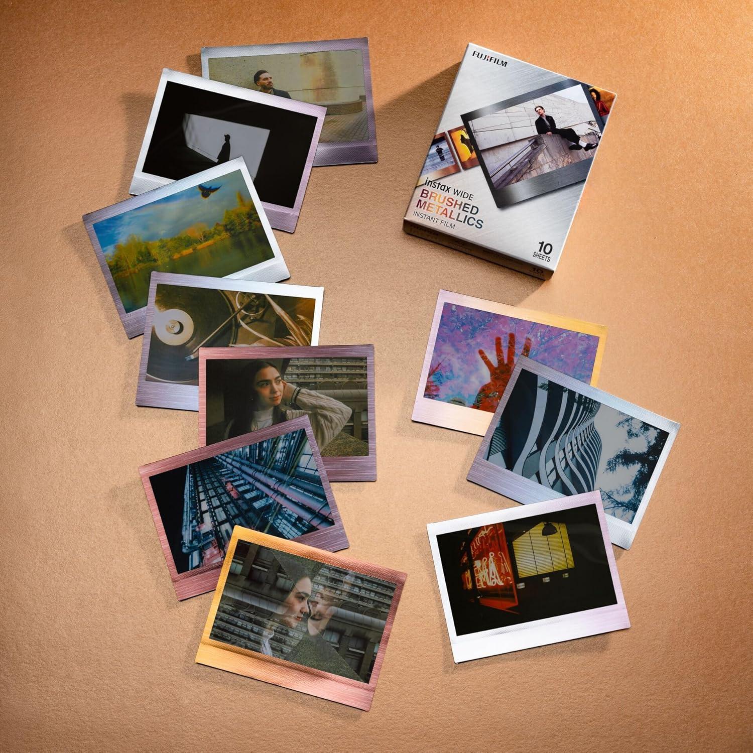 Película Instantánea Fujifilm INSTAX Wide Brushed Metallics - 10 Exposiciones