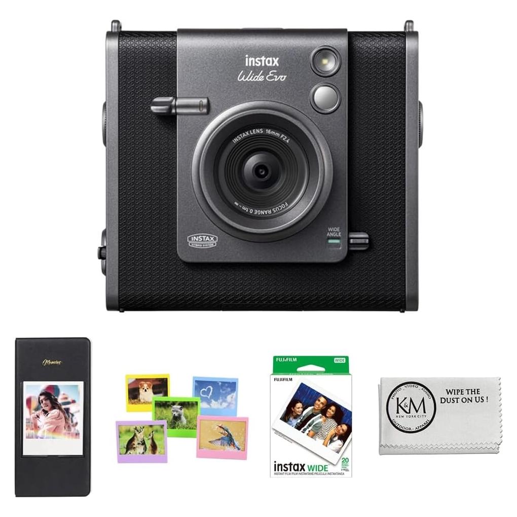 Cámara Instantánea Híbrida Fujifilm Instax Wide Evo 16MP + 20 Películas