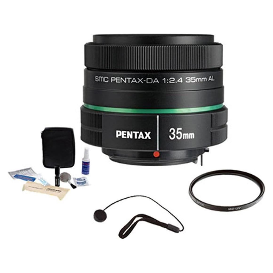 Lente Pentax SMCP-DA 35mm f/2.4 AL con Filtro UV y Kit