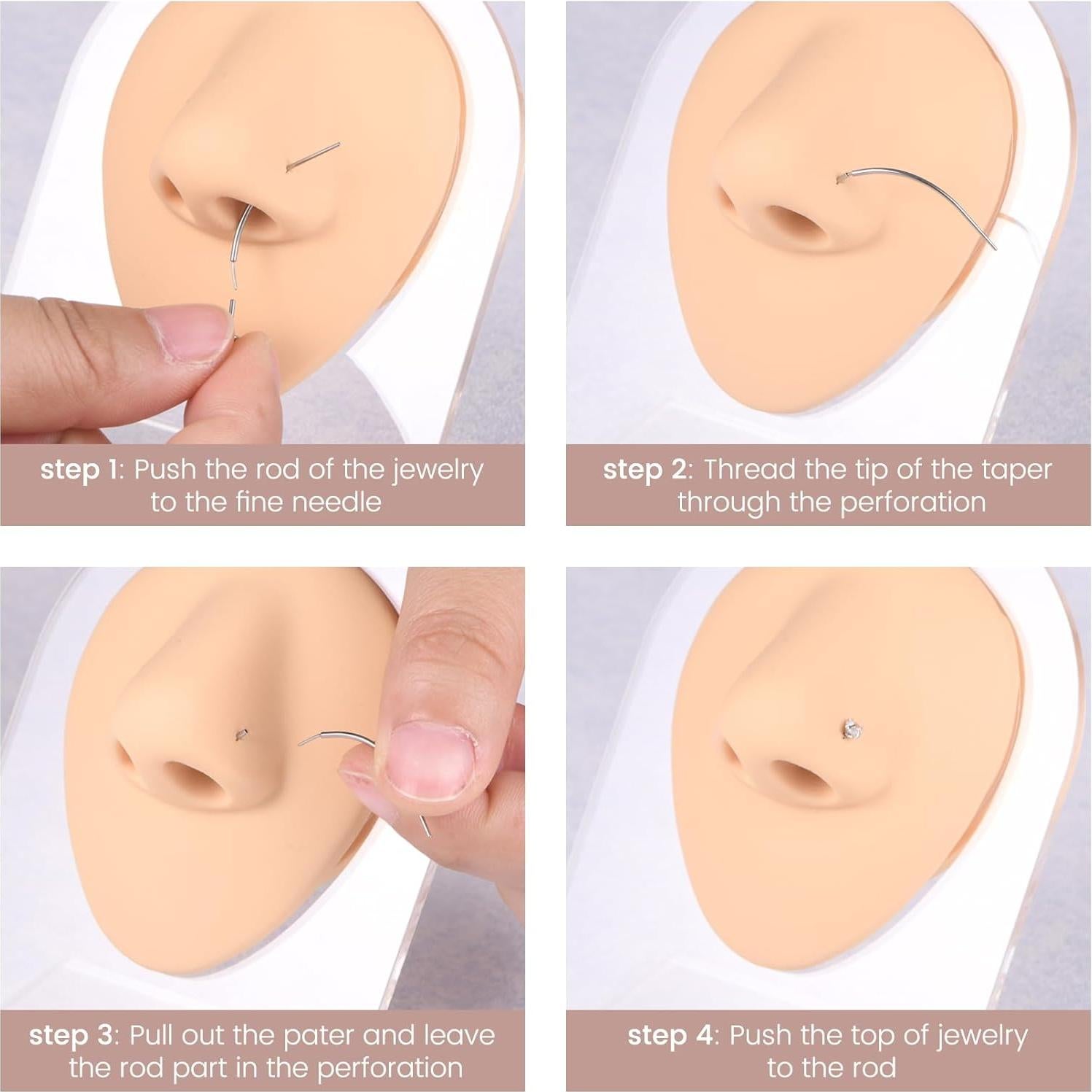 Herramienta de Inserción de Piercing QWALIT Titanio 20g