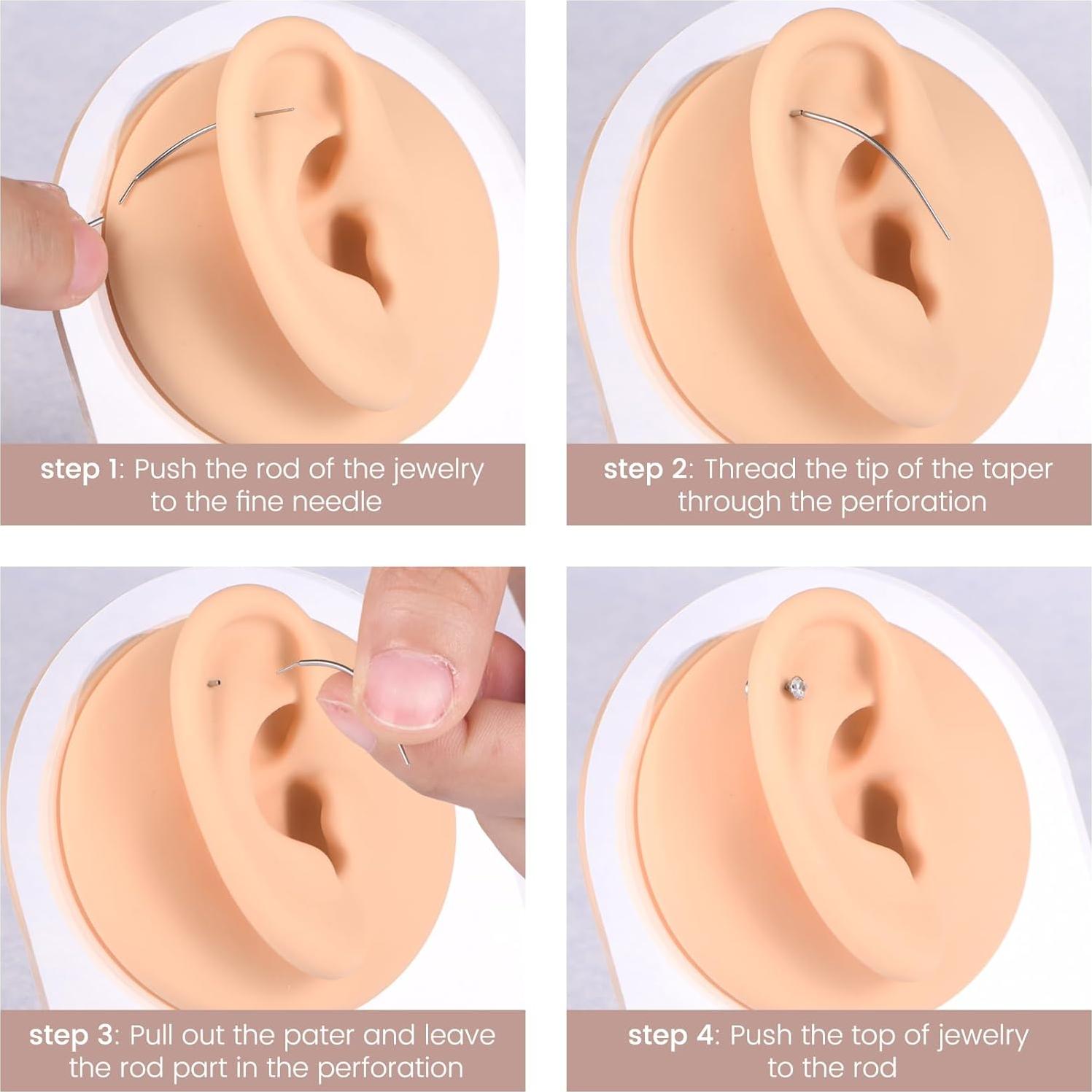 Herramienta de Inserción de Piercing QWALIT Titanio 20g