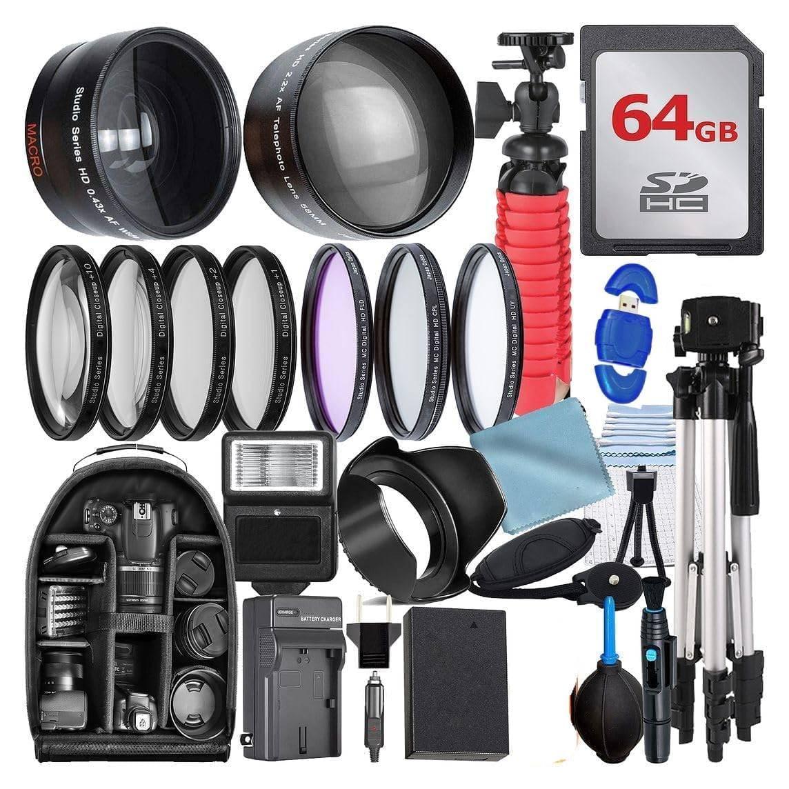 Paquete de Accesorios 49mm para Canon EOS R50 R100 M5 M6