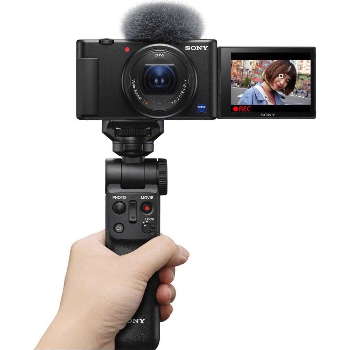 Cámara Sony ZV-1 para Vloggers con Accesorios y SD 64GB
