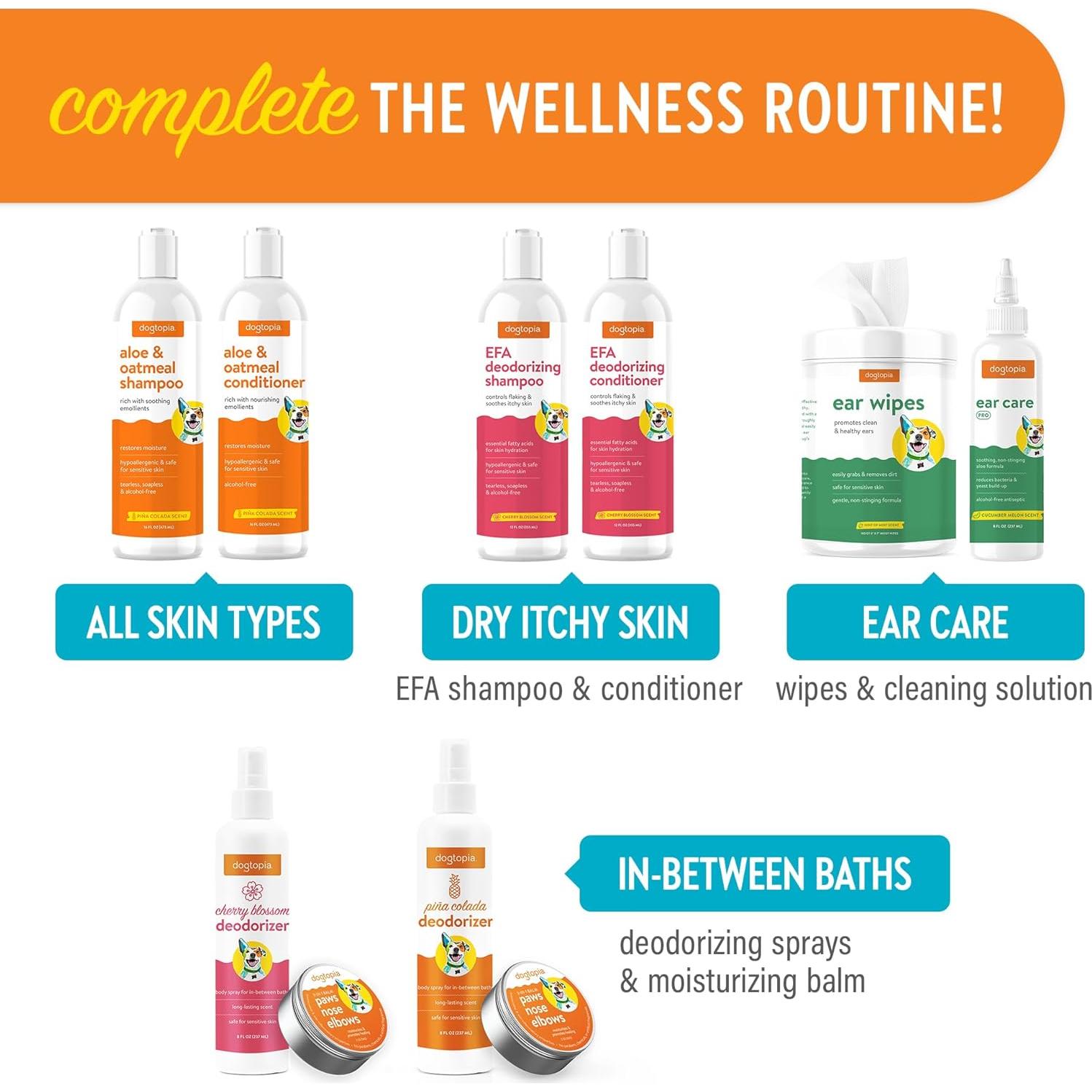 Champú Nutritivo para Perros y Gatos Dogtopia Aloe y Avena 473ml