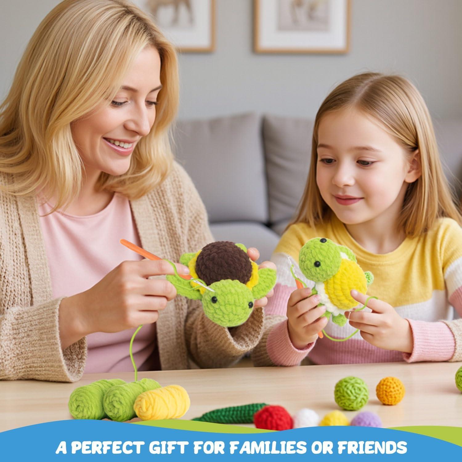 Kit de Crochet POP COCHE Tortugas Frutales para Principiantes