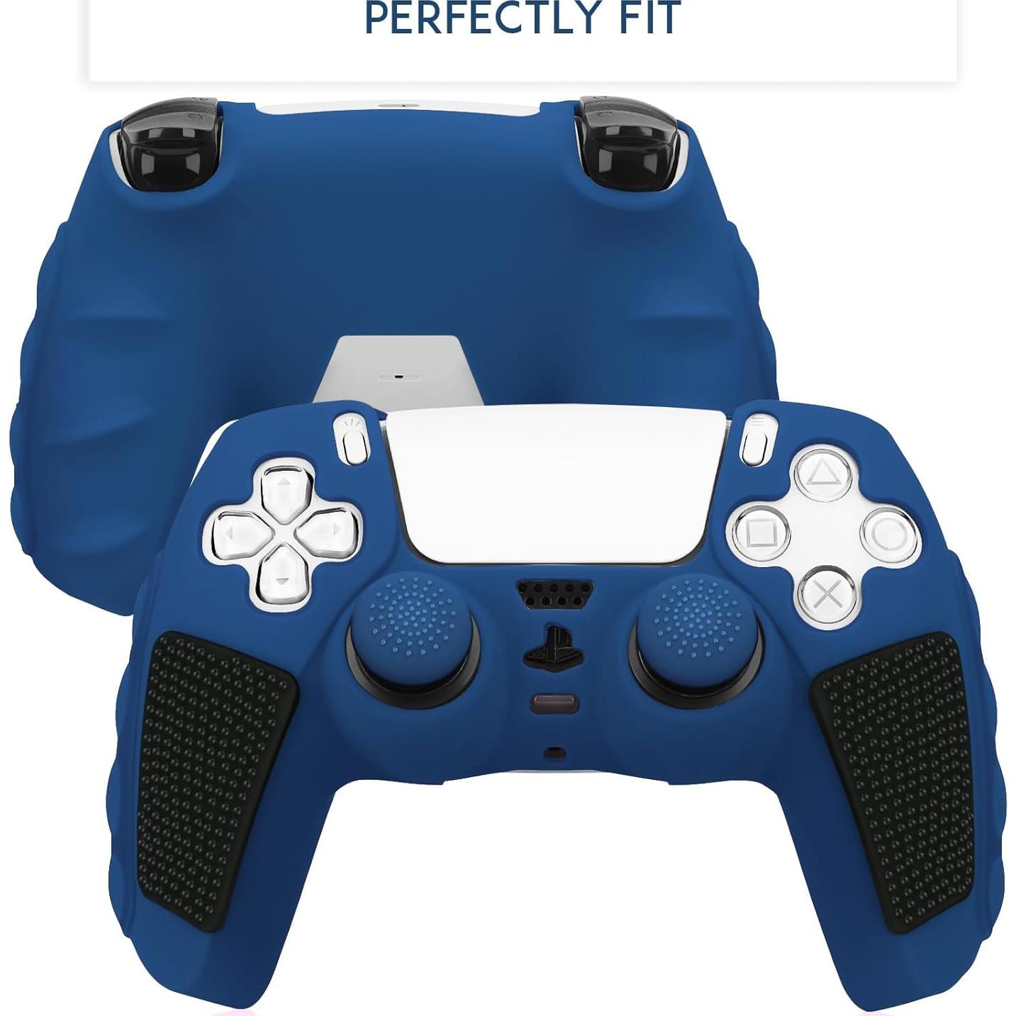 Funda Antideslizante SIKEMAY para Controlador PS5 - Azul-Negro