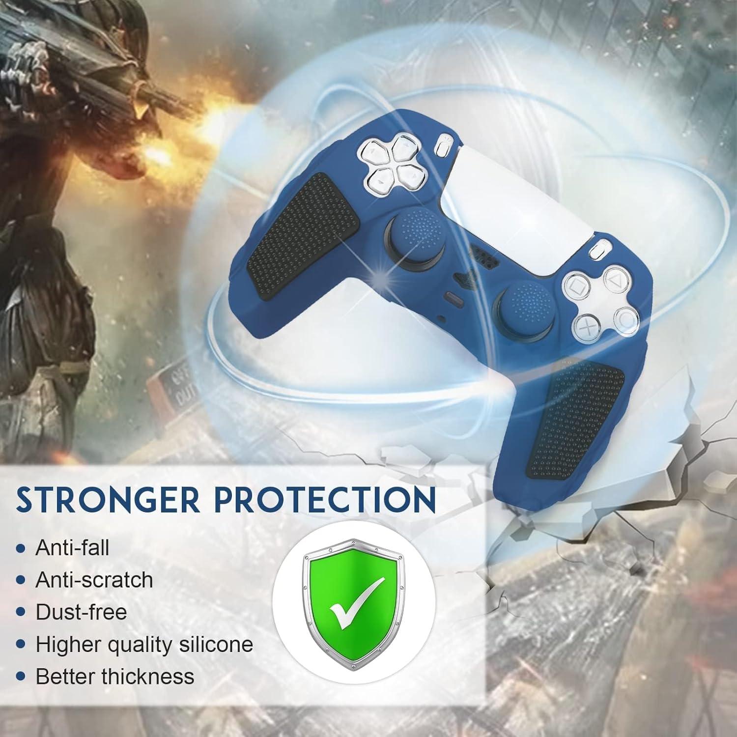 Funda Antideslizante SIKEMAY para Controlador PS5 - Azul-Negro
