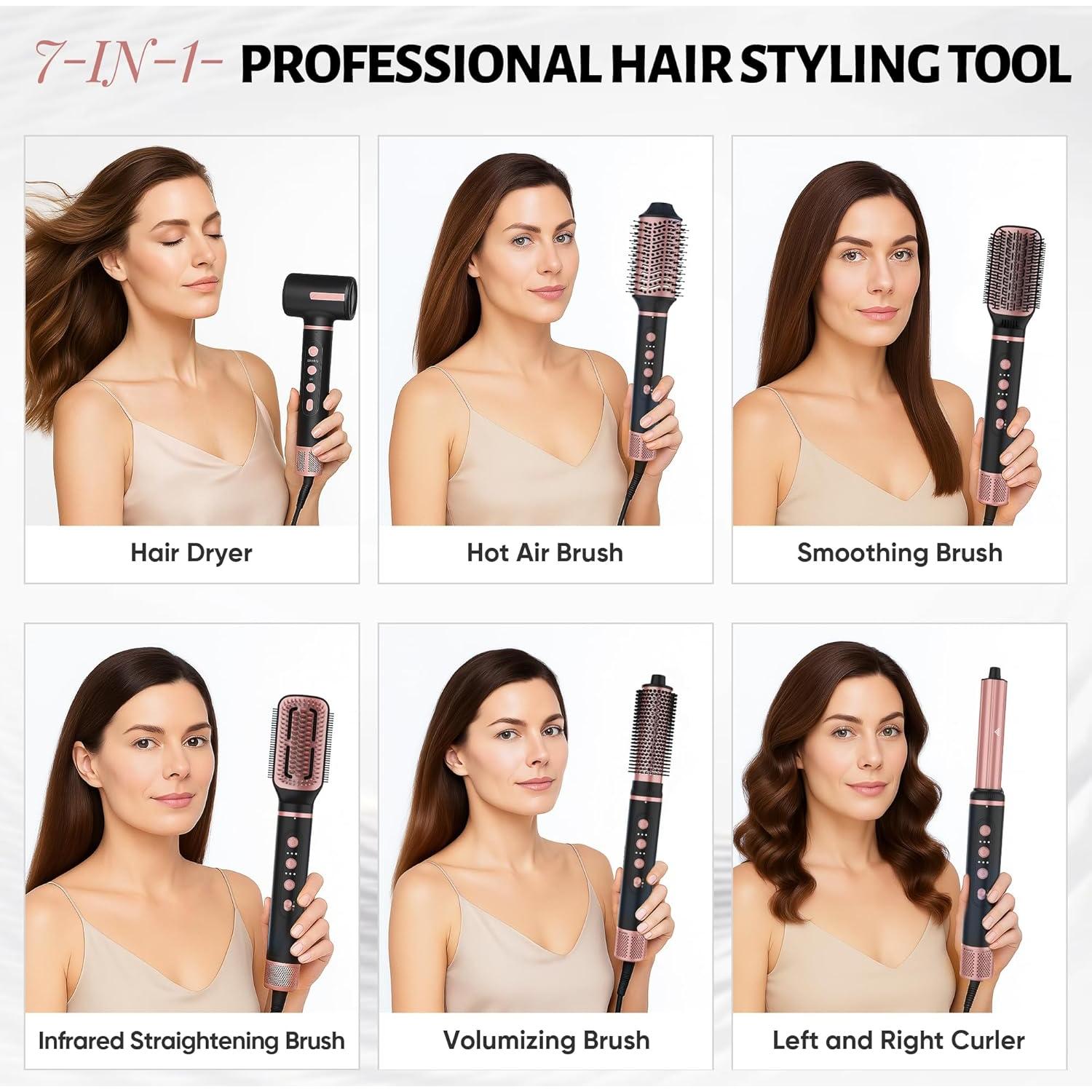 Herramienta Estilizador de Cabello 7 en 1 LuxRebuty - Infrarrojo