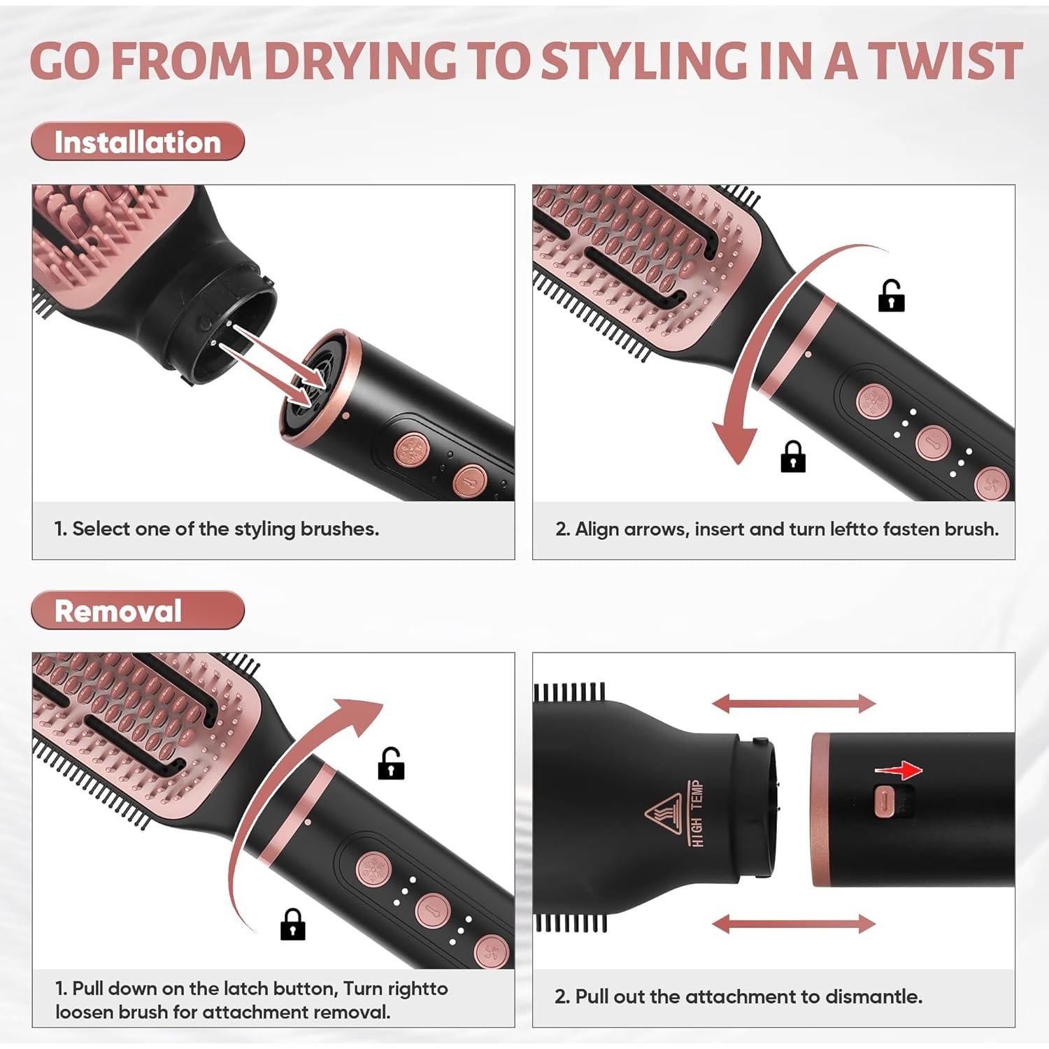 Herramienta Estilizador de Cabello 7 en 1 LuxRebuty - Infrarrojo