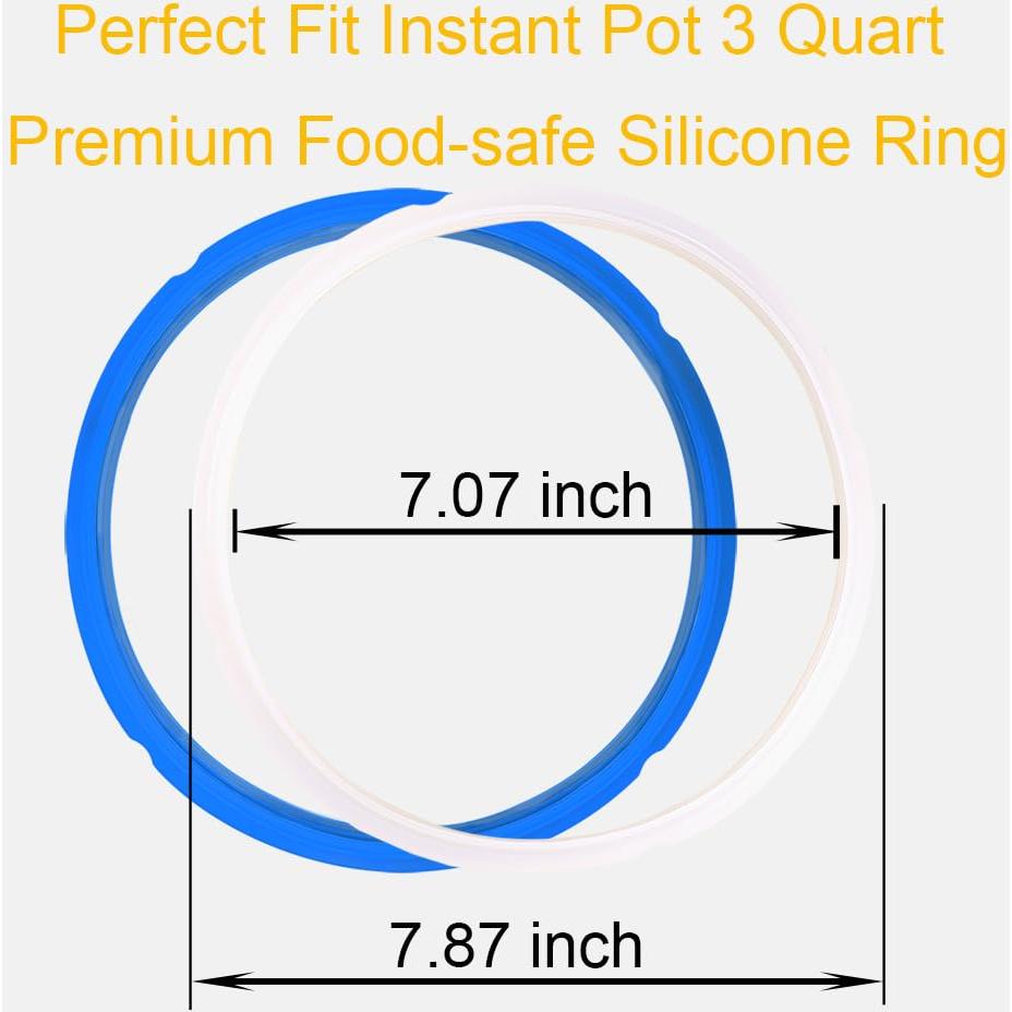 Paquete de 2 Anillos de Sellado MIRUMIO para Instant Pot Mini 3 Qt