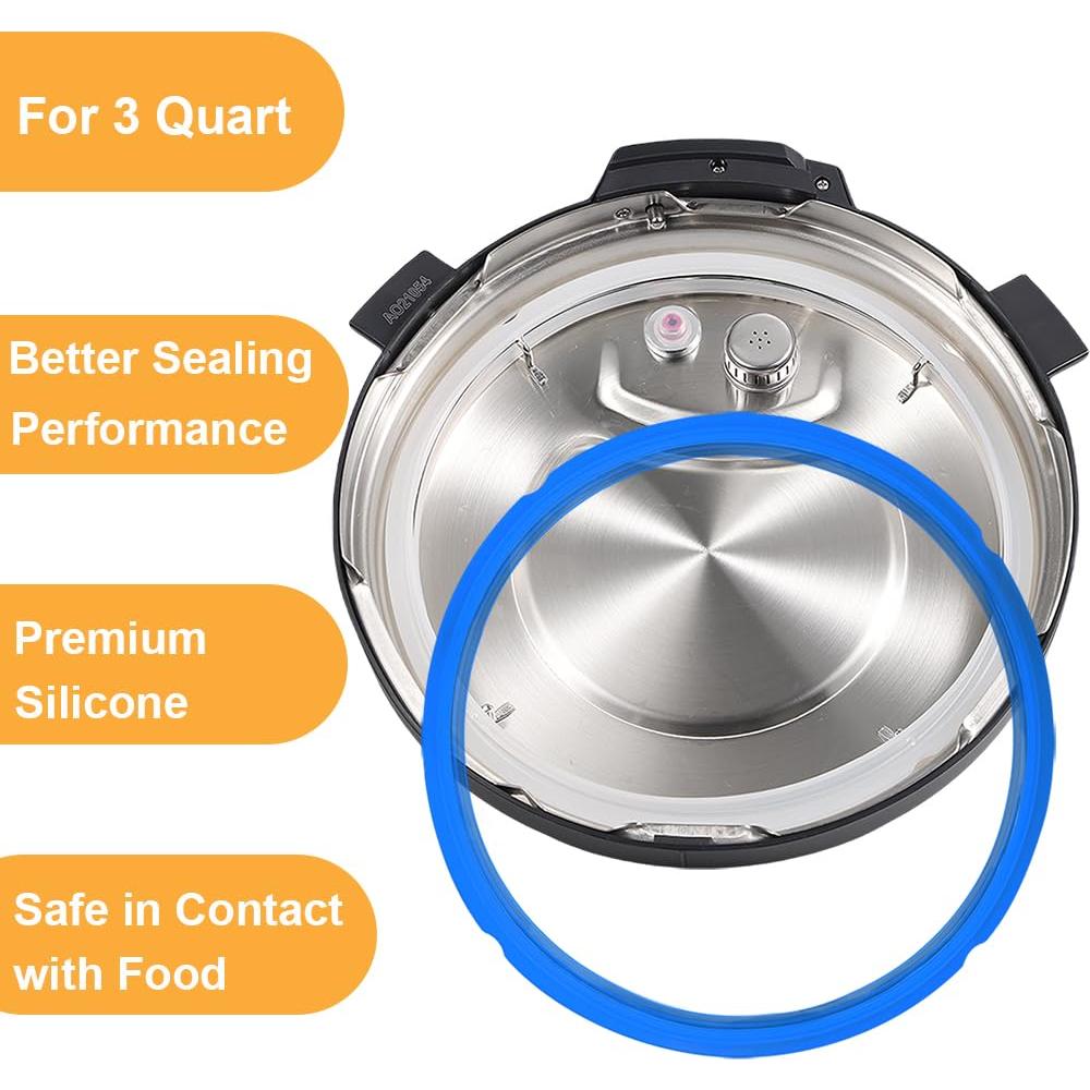 Paquete de 2 Anillos de Sellado MIRUMIO para Instant Pot Mini 3 Qt