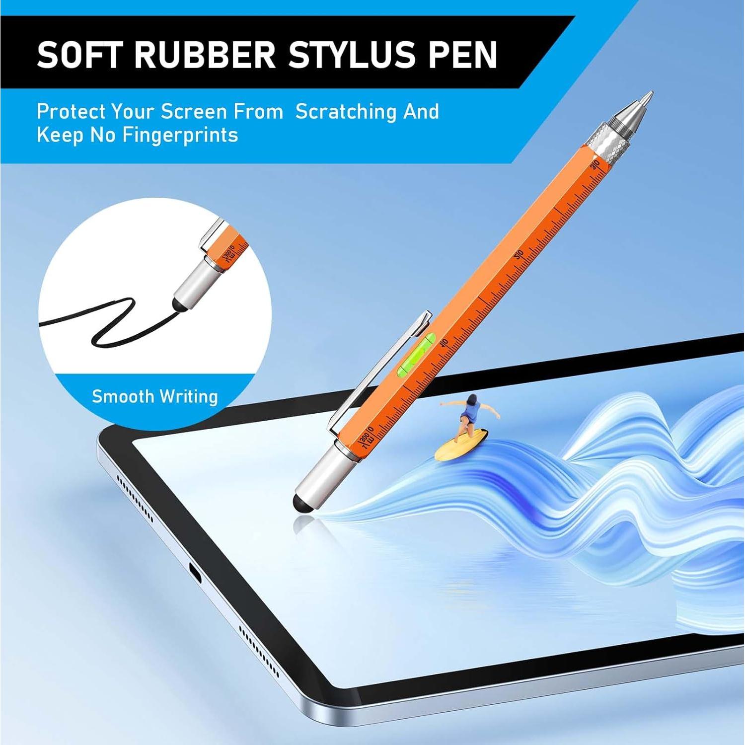 Set de bolígrafo multi-herramienta FFIPBGE 11 en 1 Naranja