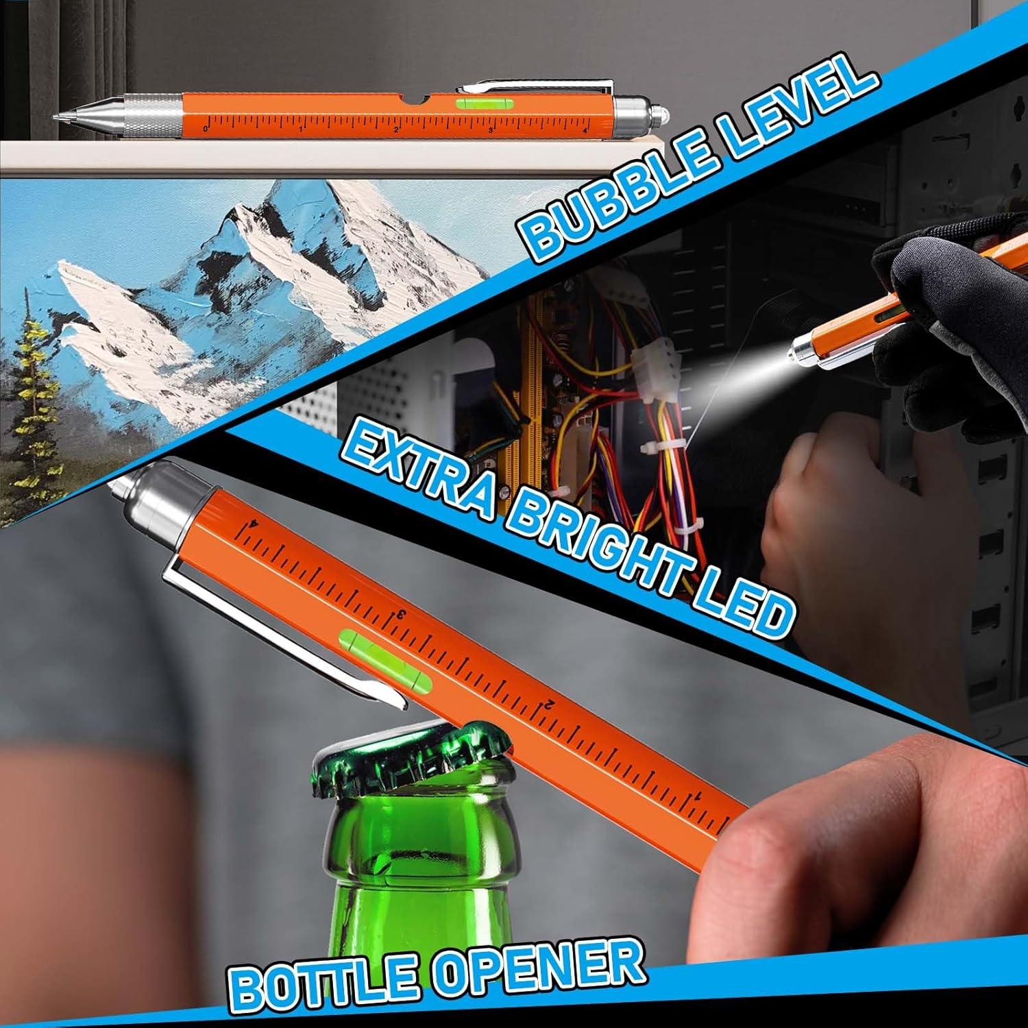 Set de bolígrafo multi-herramienta FFIPBGE 11 en 1 Naranja