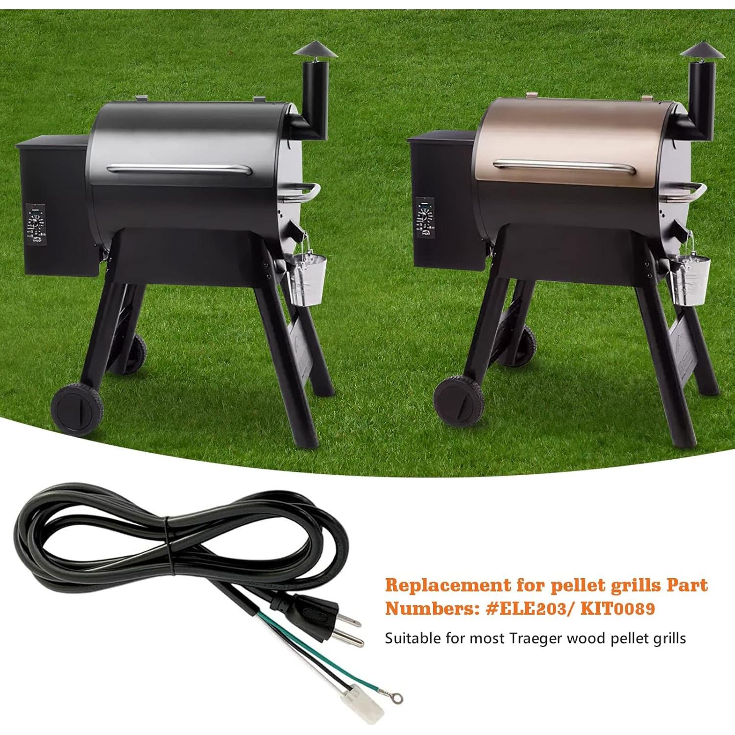 Cable de Alimentación de 1.83m YAOAWE para Parrillas de Pellet