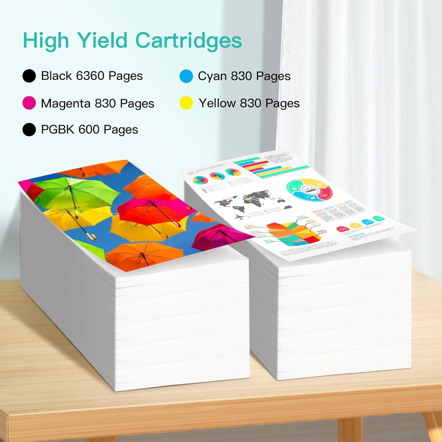 Cartuchos de Tinta AXESET 280XXL 281XXL 5 Colores para Canon