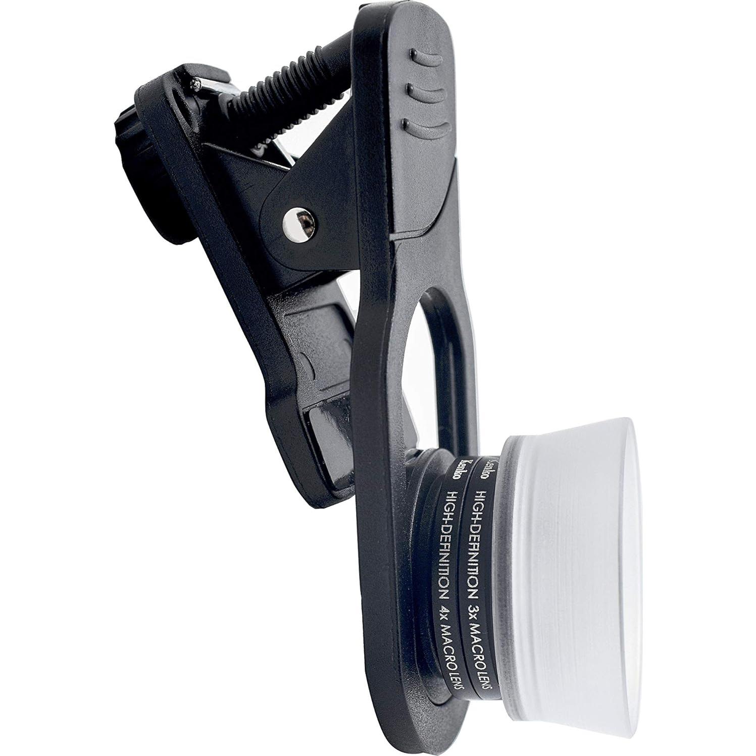 Lente Macro Kenko KRP-SM6 para Smartphone 3x 4x 6x con Capucha