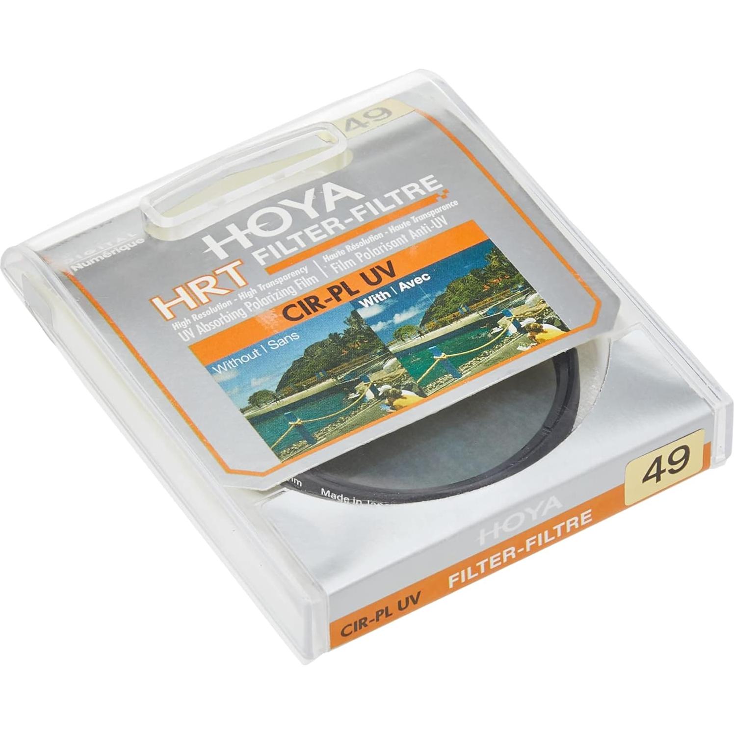 Filtro Polarizador Circular Hoya HRT 49mm UV - Alta Transparencia