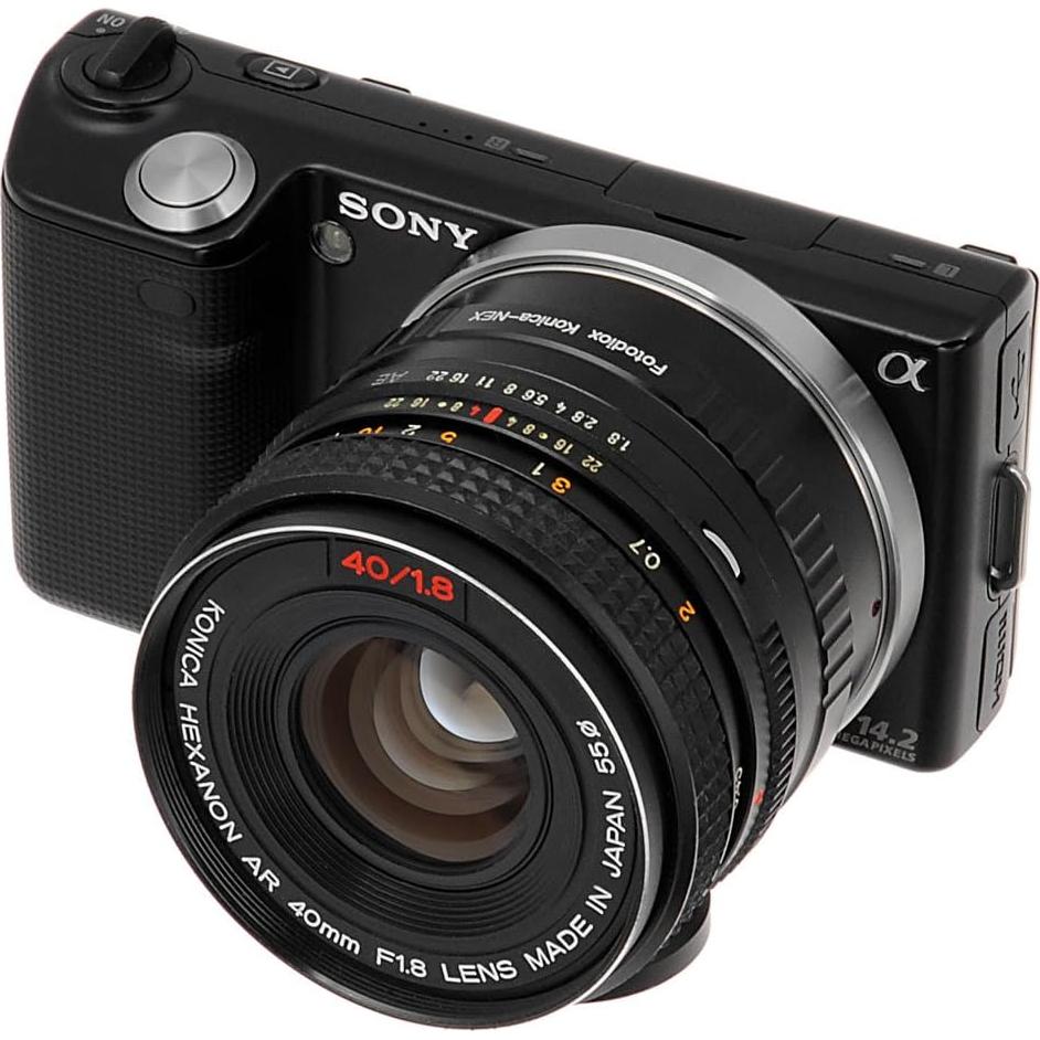 Adaptador de Montura Fotodiox Konica AR para Cámaras Sony E-Mount