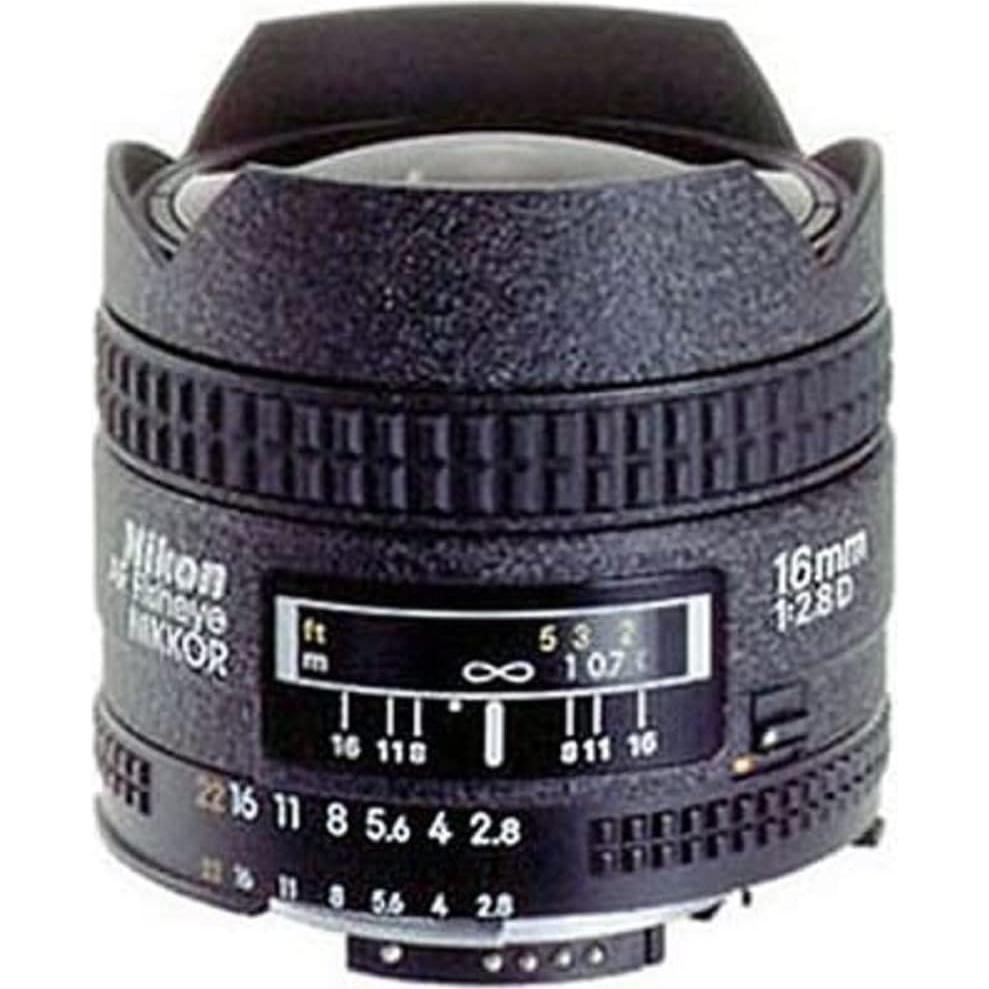 Lente Fija Nikon AF Fisheye 16mm f/2.8D para DSLR