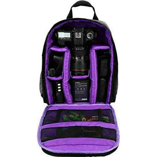 Mochila Impermeable para Cámara DSLR Winvin Mediana Púrpura