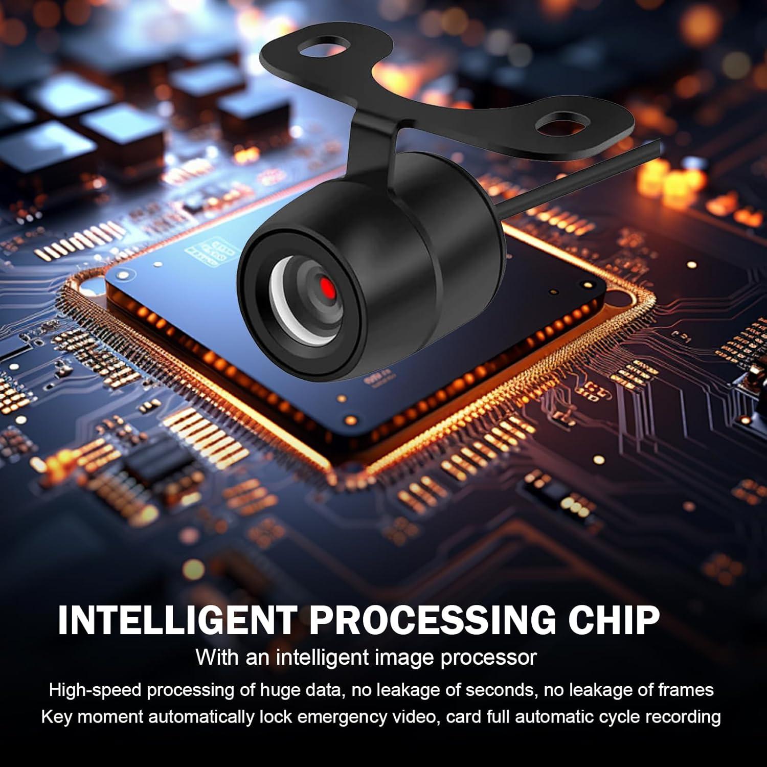 Cámara de Respaldo HD Anyhut con Visión Nocturna 170° IP68