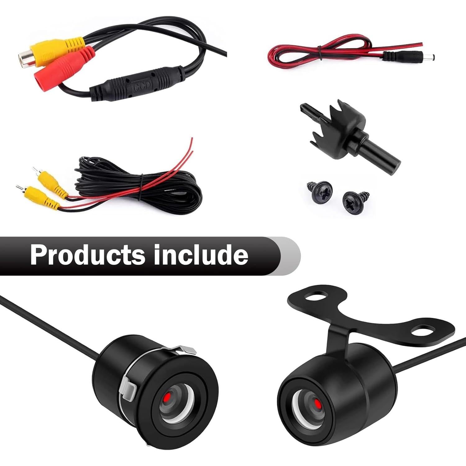 Cámara de Respaldo HD Anyhut con Visión Nocturna 170° IP68