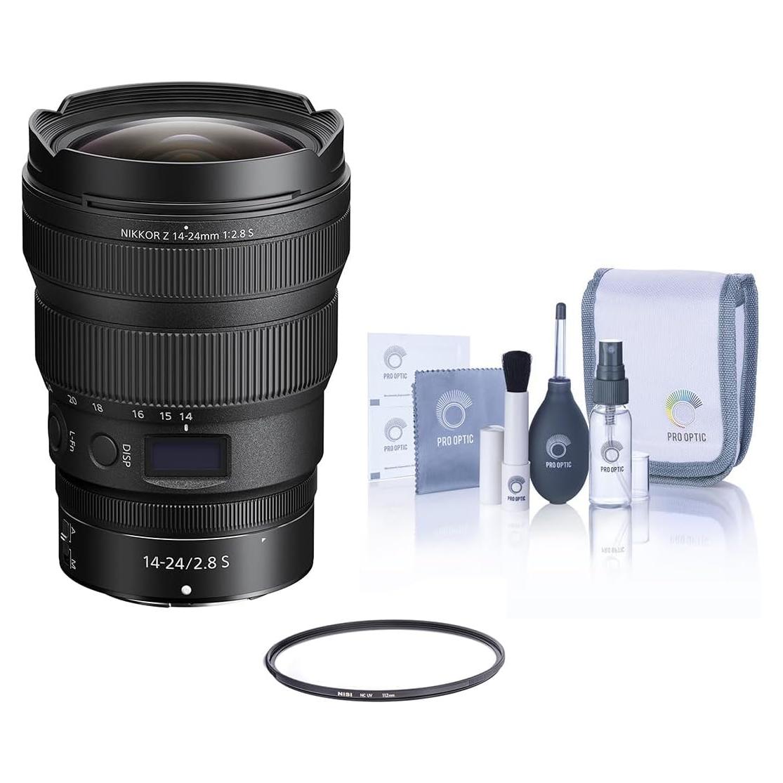 Lente Nikon NIKKOR Z 14-24mm f/2.8 S con Filtro UV NiSi 112mm