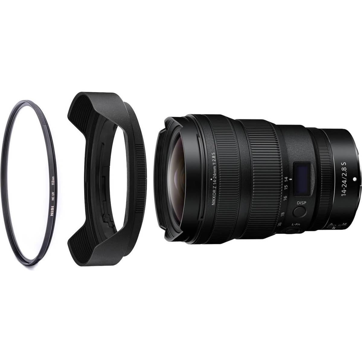 Lente Nikon NIKKOR Z 14-24mm f/2.8 S con Filtro UV NiSi 112mm