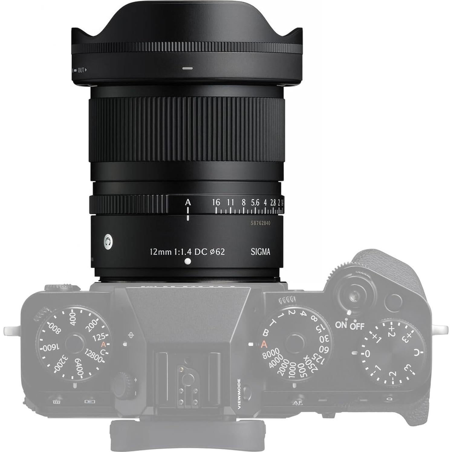 Lente Sigma 12mm f/1.4 DC Contemporáneo FUJIFILM X - Gran Angular