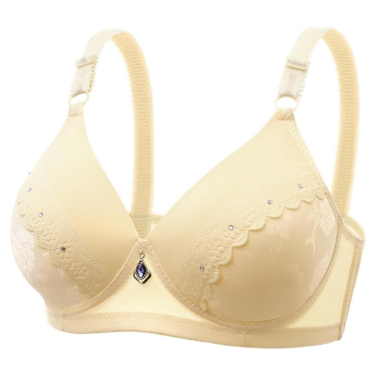 High Support Sports Bras for Women Full Coverage No Underwire Push Up Bra Cotton Comfortable Everyday Sleep Bralettes