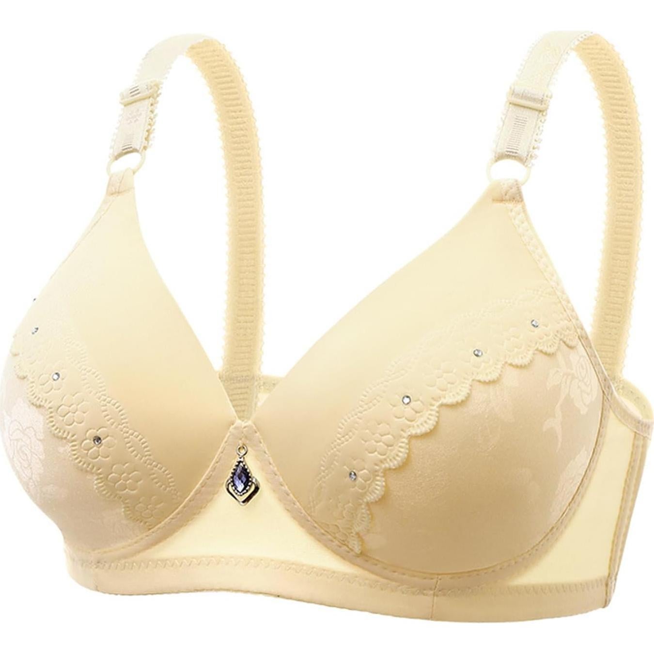 High Support Sports Bras for Women Full Coverage No Underwire Push Up Bra Cotton Comfortable Everyday Sleep Bralettes