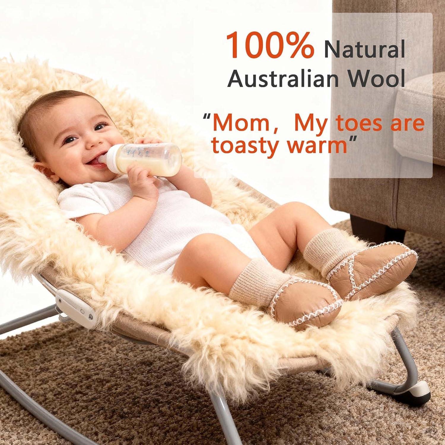 Botas de Piel de Oveja Mel&Syd para Bebés 0-6 Meses