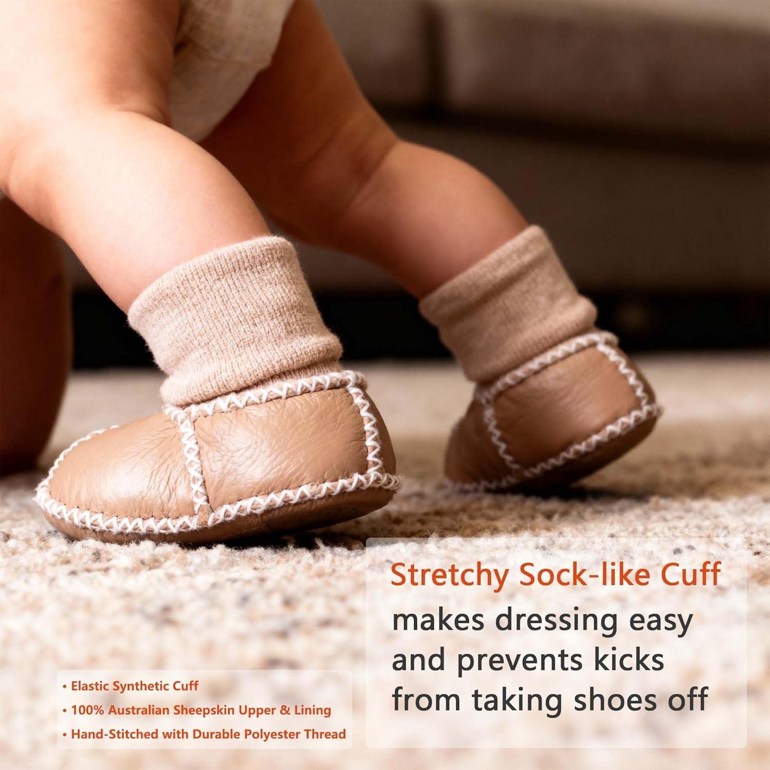 Botas de Piel de Oveja Mel&Syd para Bebés 0-6 Meses