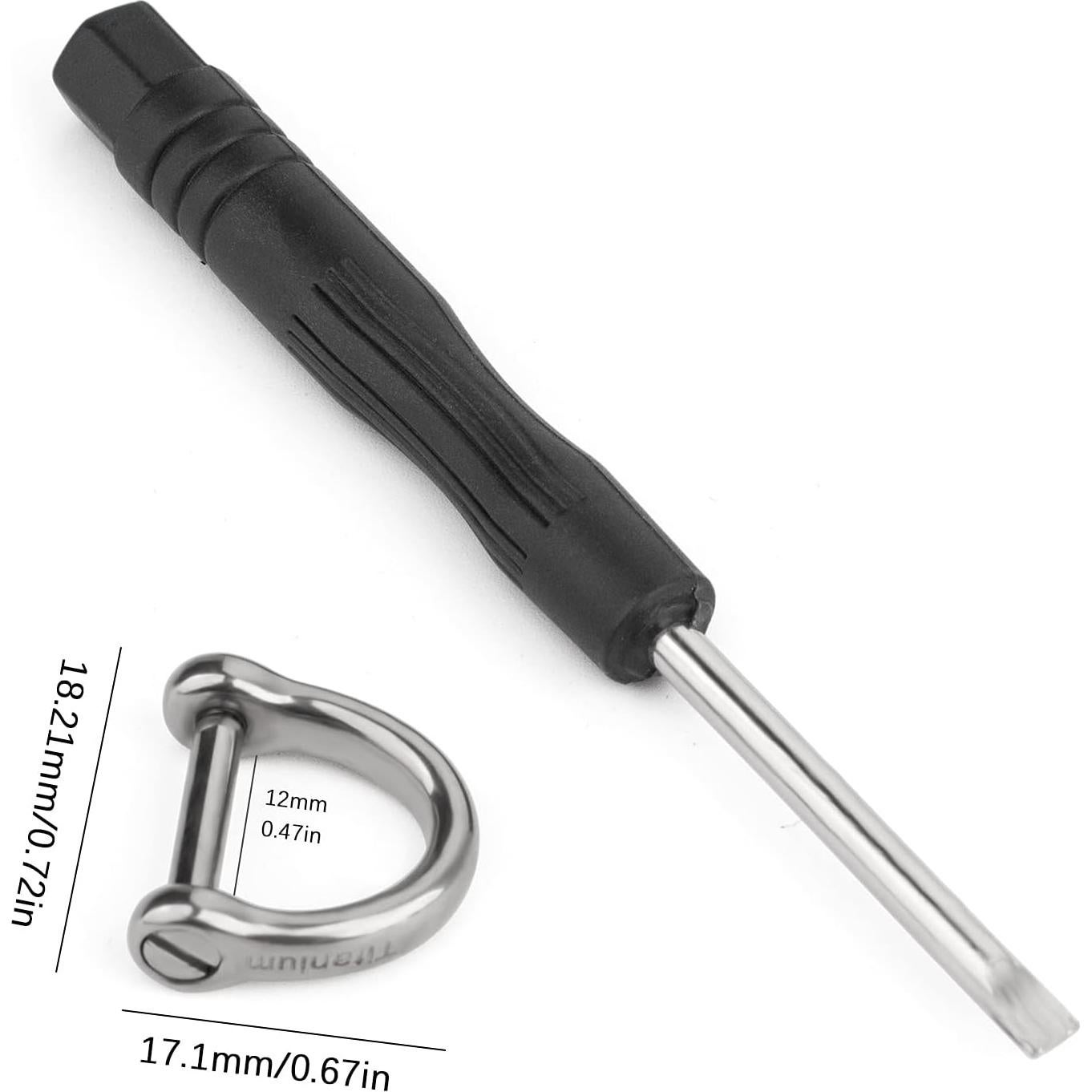 Anillas D-TISUR de Titanio para Llaveros - 2 Piezas