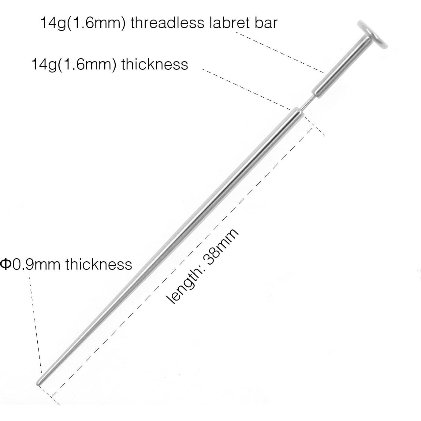 Conjunto de Tapers de Titanio G23 14g y 16g Sin Rosca