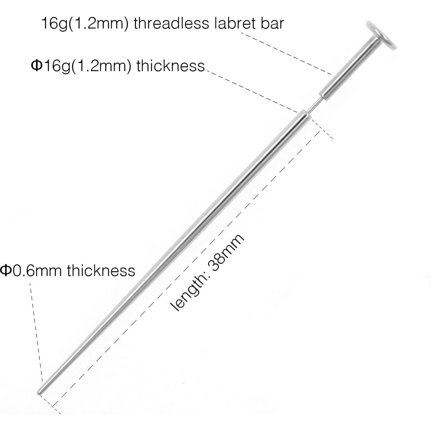 Conjunto de Tapers de Titanio G23 14g y 16g Sin Rosca
