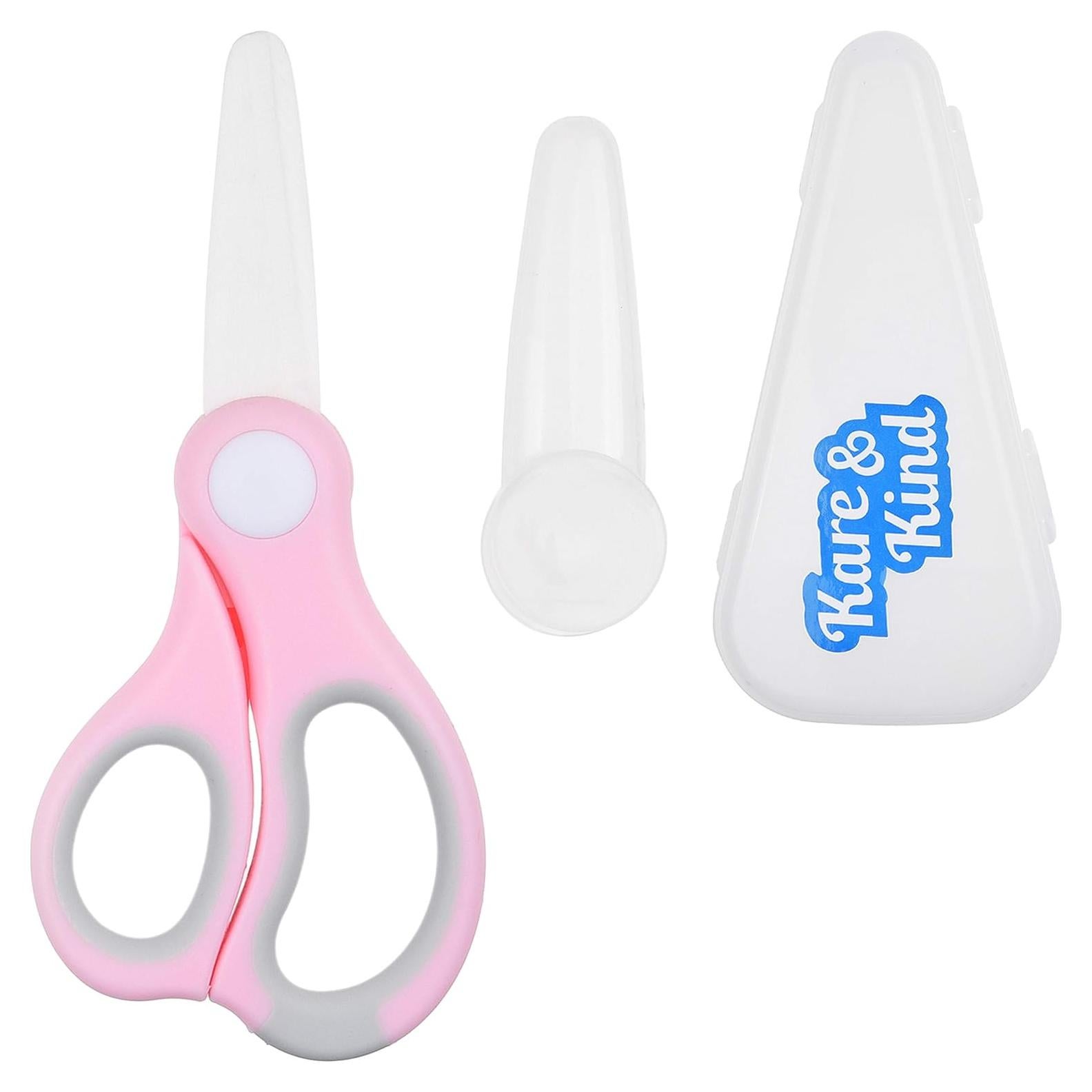 Tijeras de Comida para Bebés Kare & Kind - Cerámica Rosa