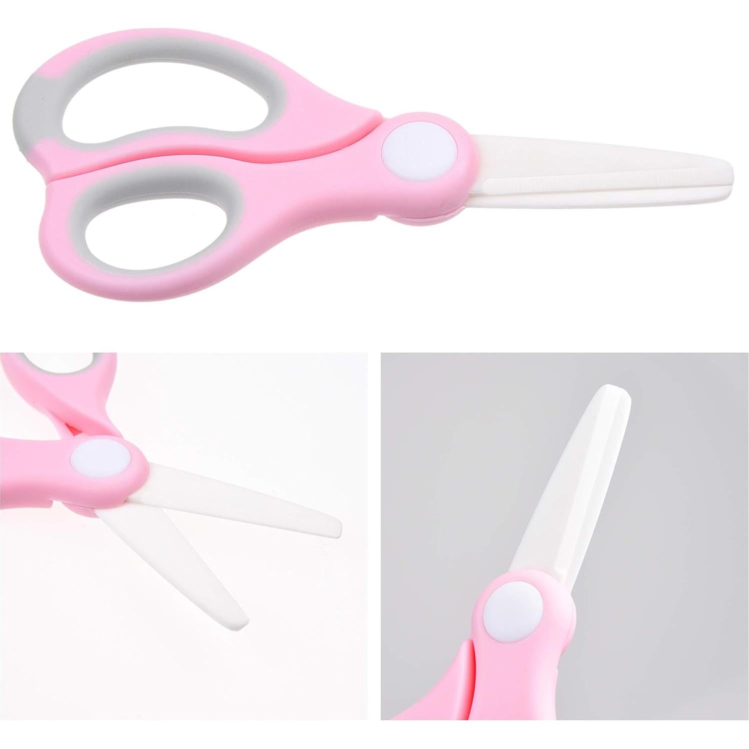 Tijeras de Comida para Bebés Kare & Kind - Cerámica Rosa