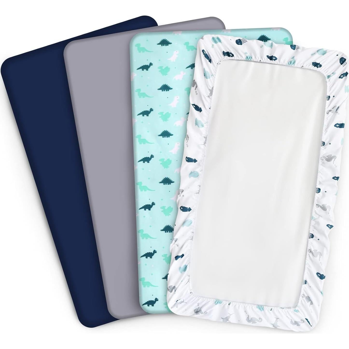 Paquete de 4 Sábanas para Cuna SPRINGSPIRIT Ajuste Universal