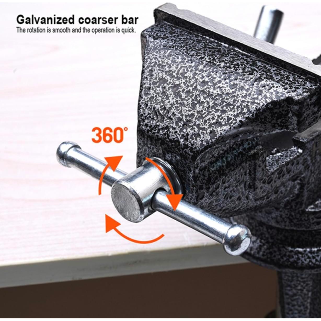 Prensa de Banco Wiselifetech 2.5" con Base Giratoria 360°