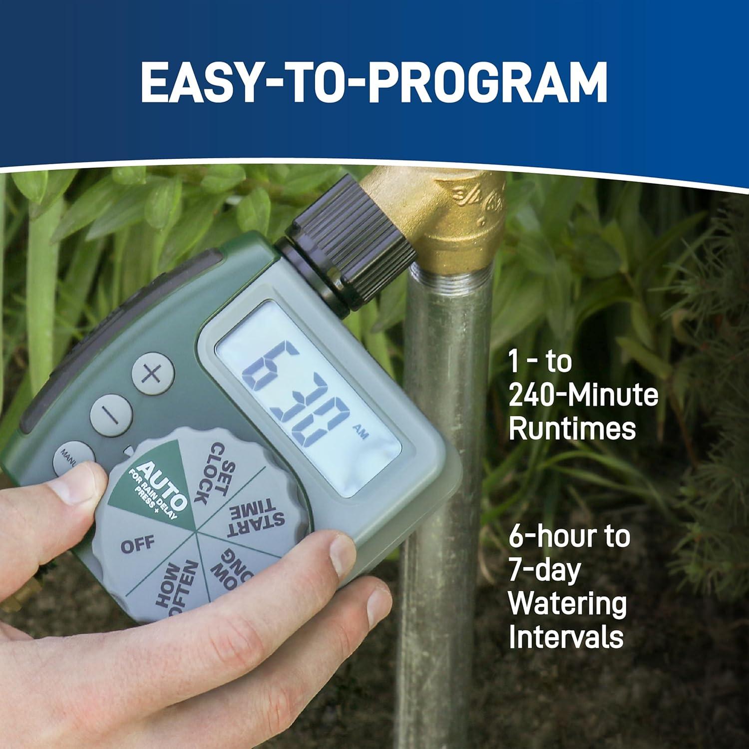 Kit de Riego por Goteo Orbit 91945 con Temporizador Automático