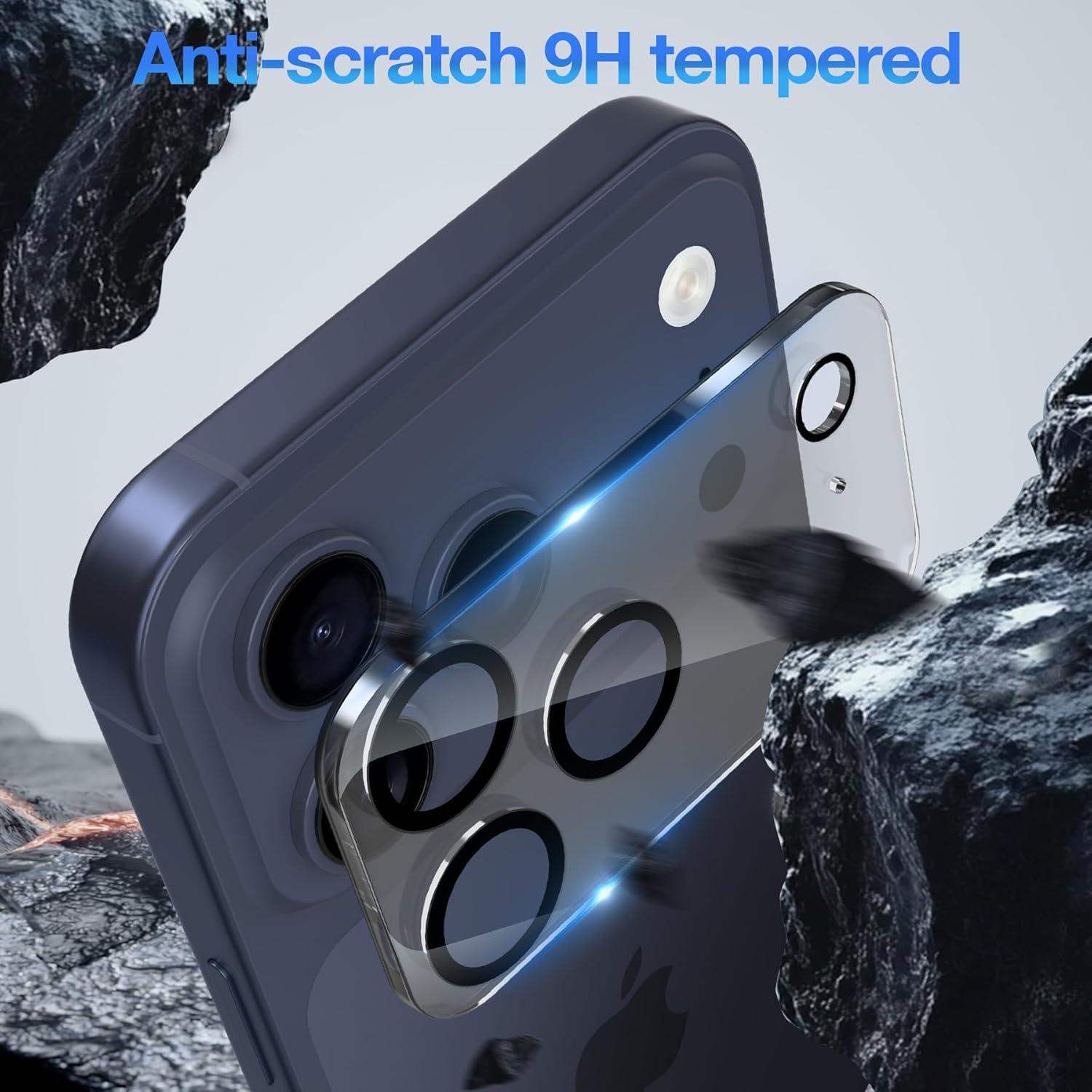 Protector de Lente de Cámara Crword para iPhone 17 Pro Max - Vidrio Templado 9H+