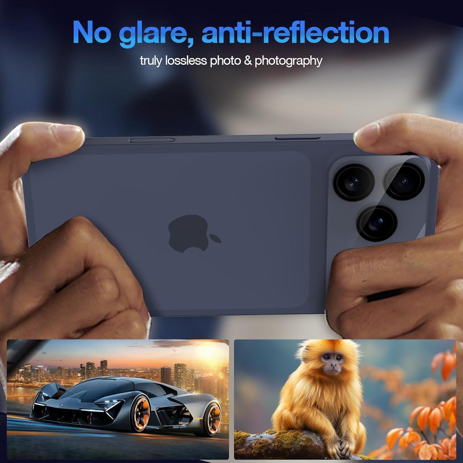 Protector de Lente de Cámara Crword para iPhone 17 Pro Max - Vidrio Templado 9H+