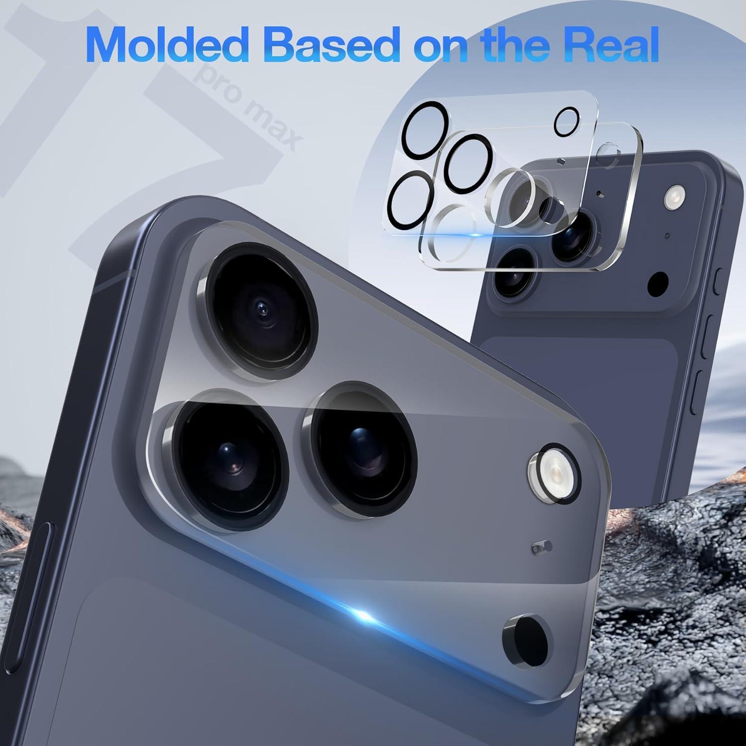 Protector de Lente de Cámara Crword para iPhone 17 Pro Max - Vidrio Templado 9H+