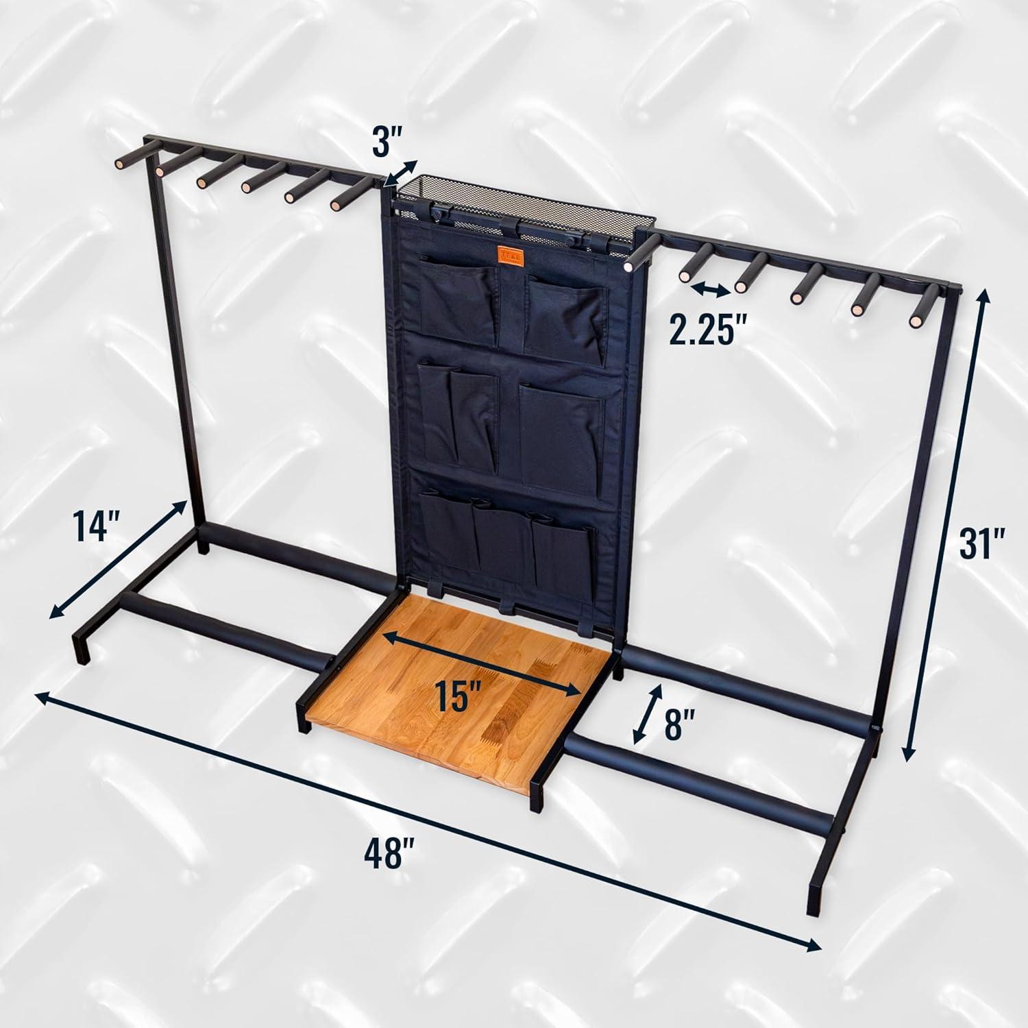 Soporte para Guitarras StoreYourBoard, 10 Espacios, Negro