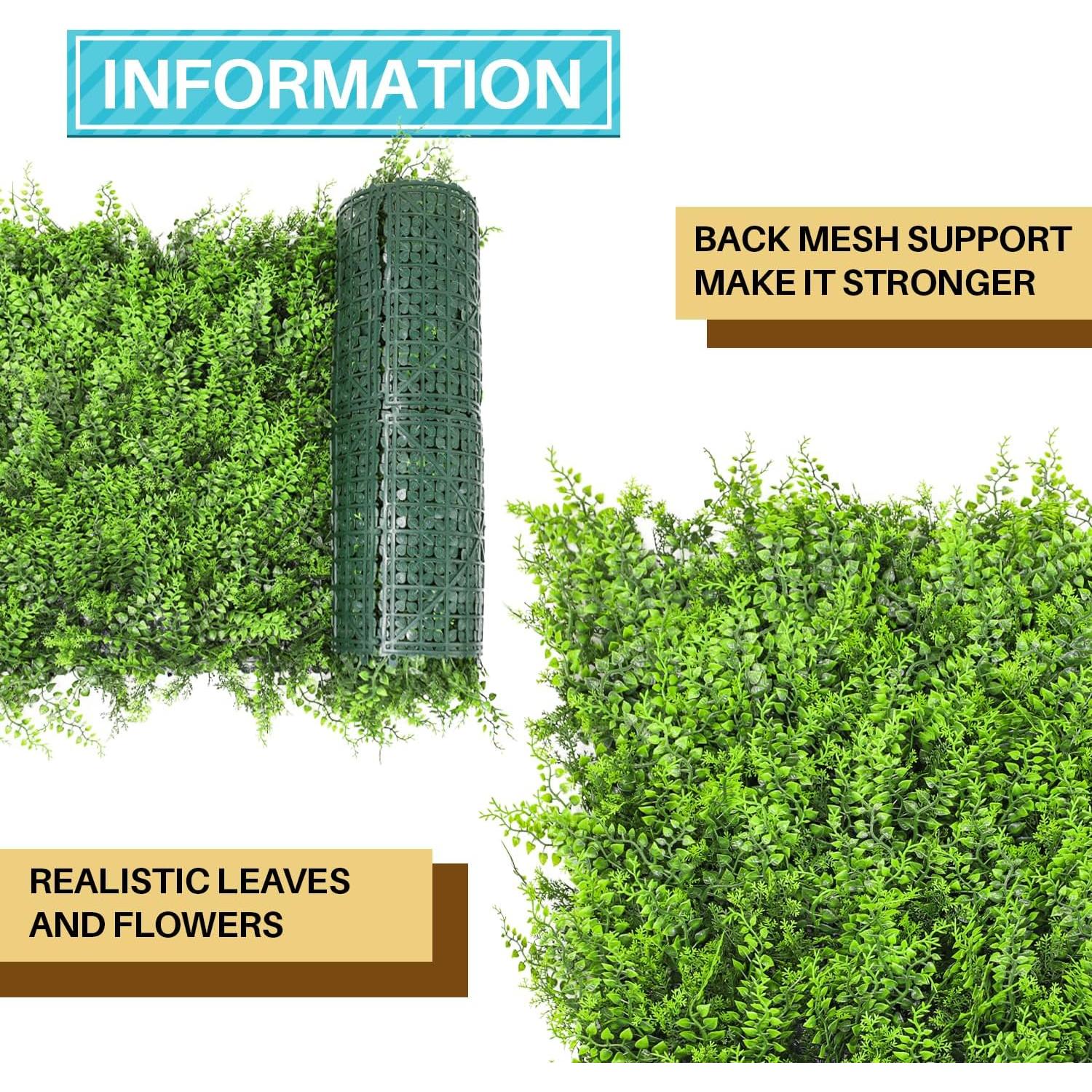 Paneles de Hiedra Falsa COARBOR 6 Piezas 50x50 cm