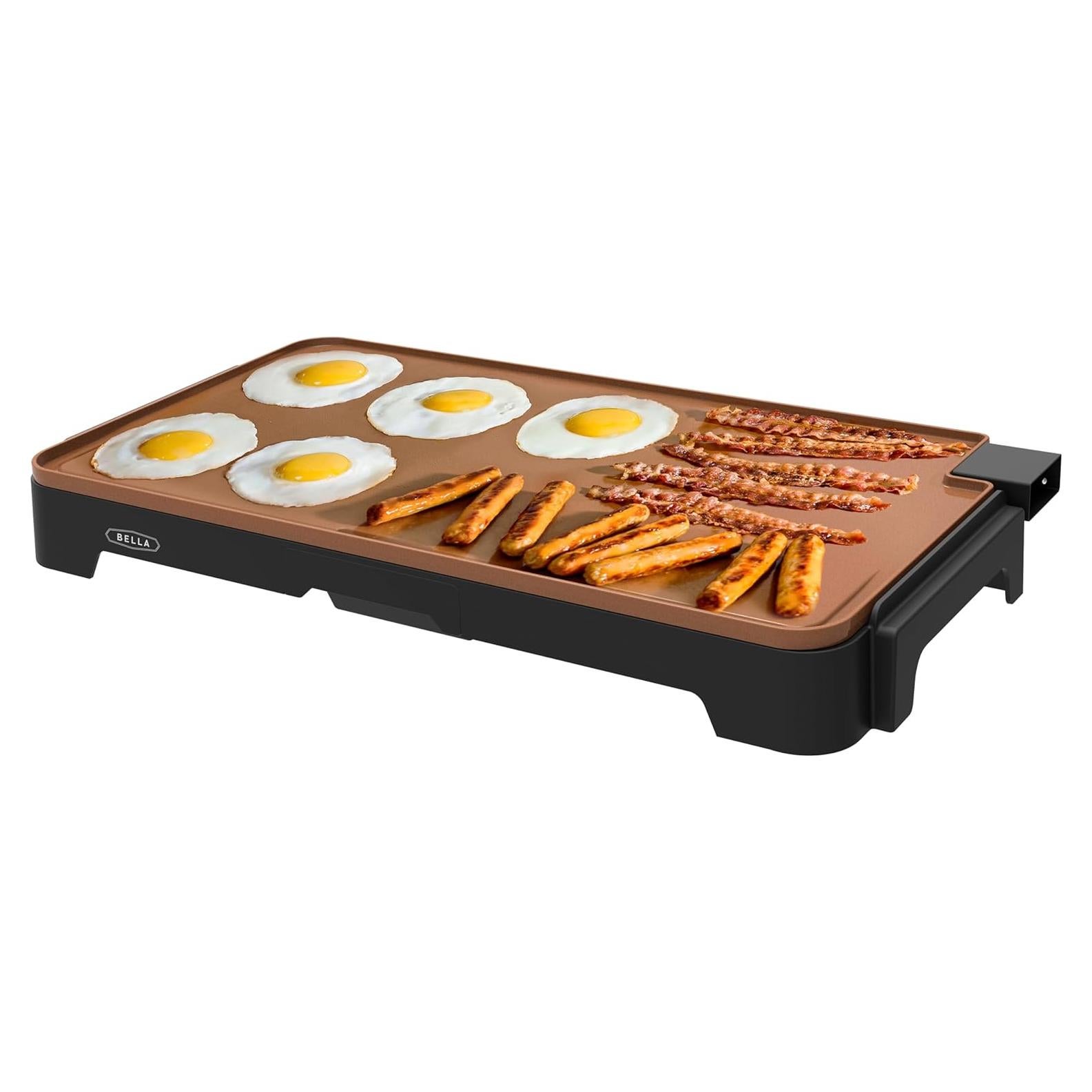 Plancha Eléctrica BELLA XL de Cerámica Titanio 30.48x55.88cm