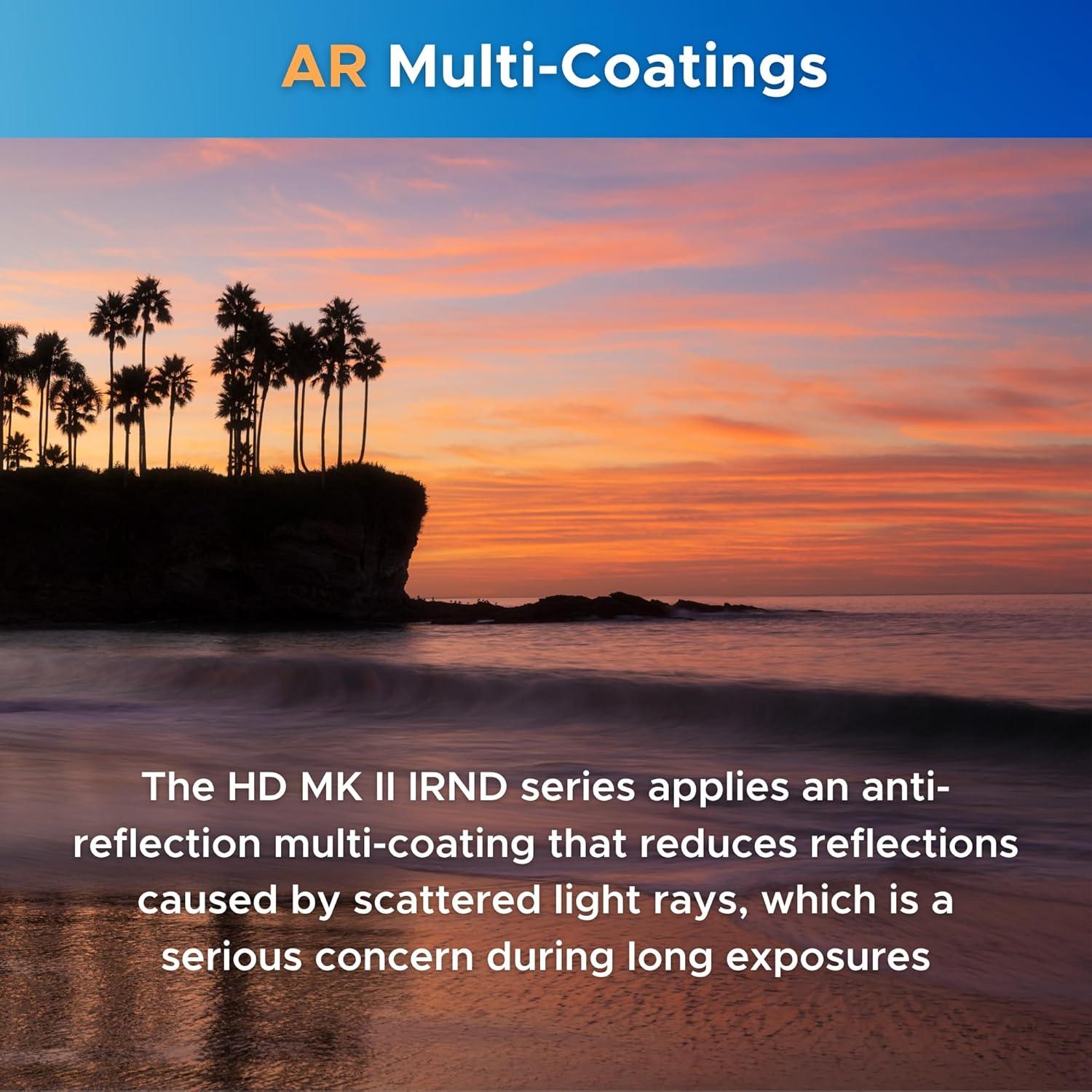 Filtro ND HOYA 58mm HD Mk II IRND1000 - Densidad Neutra 10 Pasos