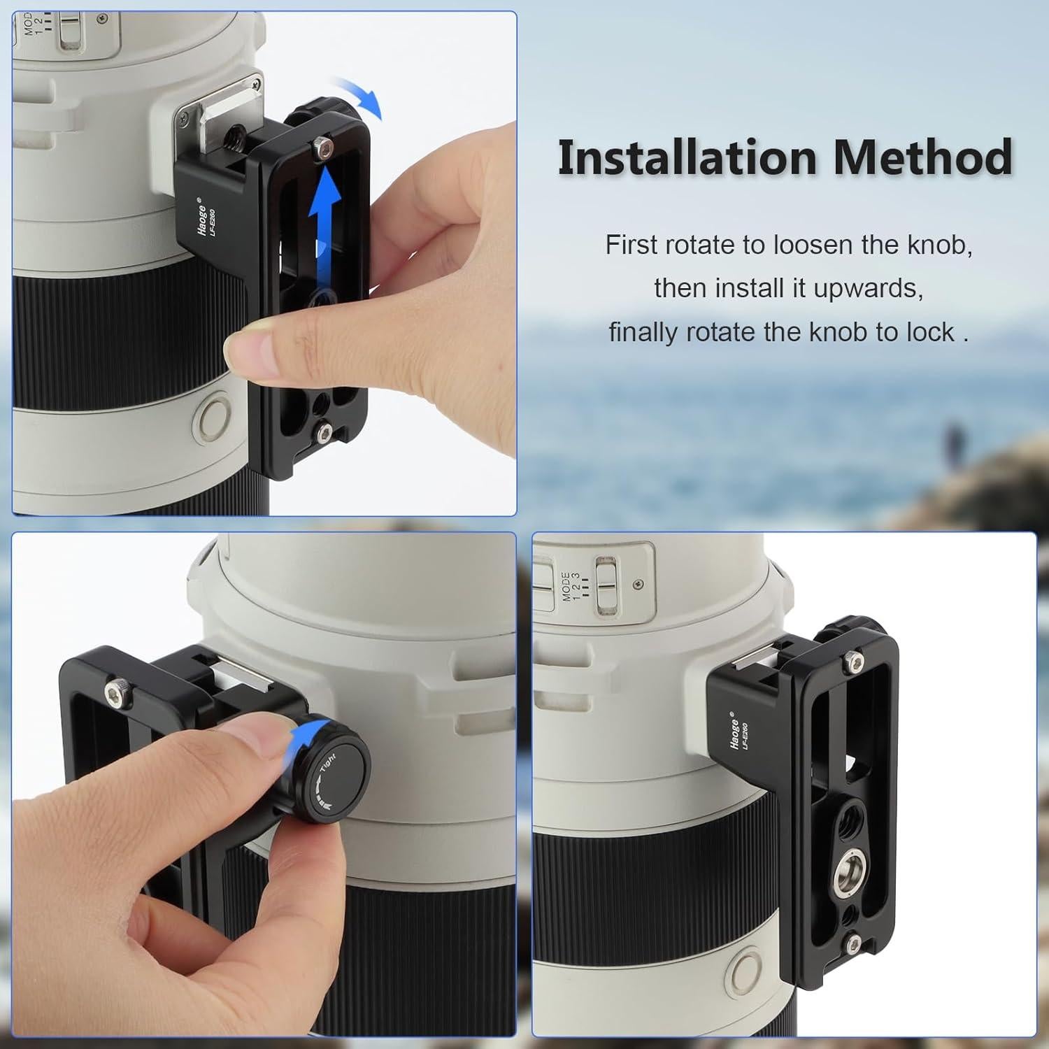 Pie de Lente Haoge LF-E260 para Sony FE 200-600mm F5.6-6.3